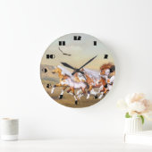Wilde paarden Herd Wall Clock Grote Klok (Huis)