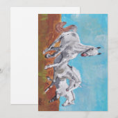 Wilde paarden in acryl kaart (Voorkant / Achterkant)