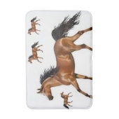 wilde paarden in bad badmat (Voorkant Verticaal)