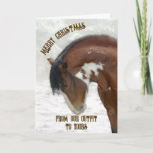 Wilde paarden in de sneeuw Kerstmis