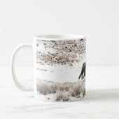 Wilde paarden in de westelijke woestijn  koffiemok (Links)