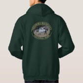 Wilde paarden in het Nationaal Park Theodore Roose Hoodie (Achterkant)