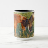 Wilde paarden in het Nationaal Park Theodore Roose Mok (Midden)