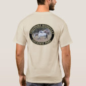 Wilde paarden in het Nationaal Park Theodore Roose T-shirt (Achterkant)
