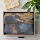 Wilde paarden in woestijn Mare en veulen onder ste Tissuepapier (Geschenk)