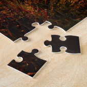 Wilde paarden: intense blik ontmoeting legpuzzel (Zijkant)