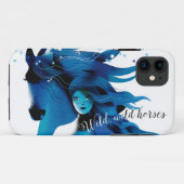 Wilde paarden iPhone Case (Achterkant (horizontaal))