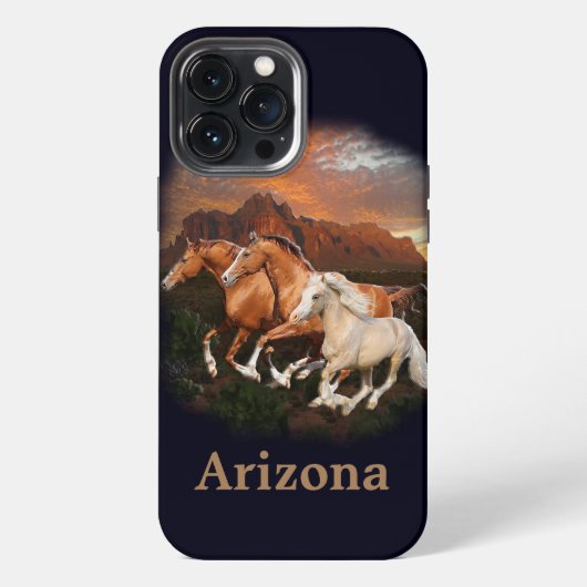 Wilde paarden iPhone hoesje (Achterkant)