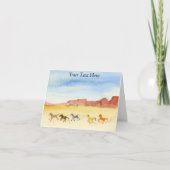 Wilde paarden kaart (Voorkant)