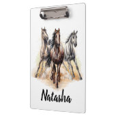 Wilde paarden klembord (Links)