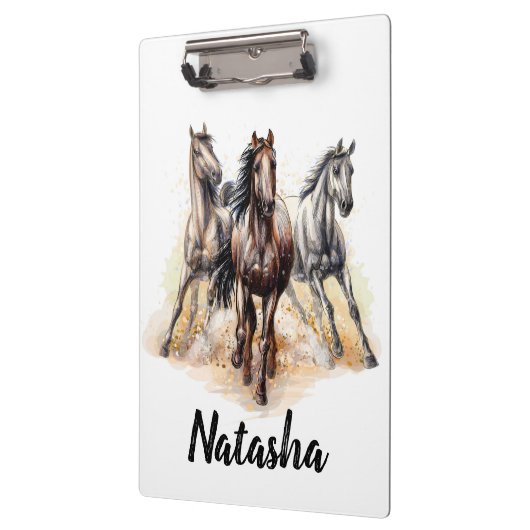 Wilde paarden klembord (Links)