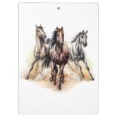 Wilde paarden klembord (Achterkant)