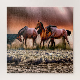 Wilde paarden Lake Adventure Legpuzzel