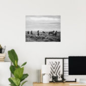 Wilde Paarden Landschap Poster (Thuiskantoor)