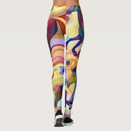 Wilde paarden leggings (Achterkant)