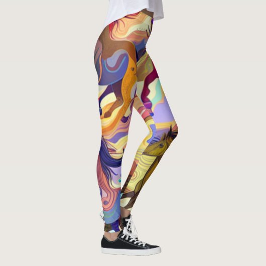 Wilde paarden leggings (Rechts)