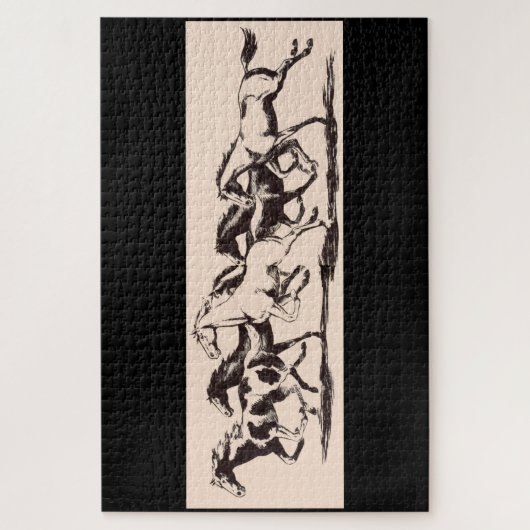 wilde paarden legpuzzel (Verticaal)