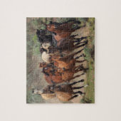 Wilde paarden legpuzzel (Verticaal)