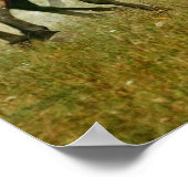 Wilde paarden lopen -  creatieve kunst poster (Hoek)