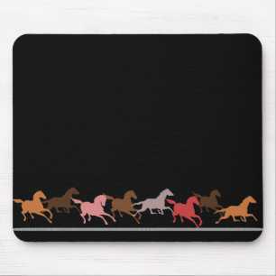 Wilde paarden lopen muismat