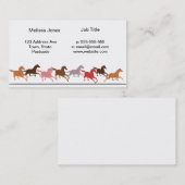 Wilde paarden lopen visitekaartje (Voorkant / Achterkant)