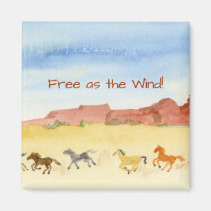 Wilde paarden magneet
