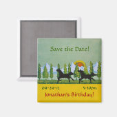 Wilde paarden magneet (Voorkant / Achterkant)