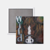 Wilde paarden magneet (Voorkant / Achterkant)