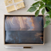 Wilde paarden merrie en veulen in woestijnlandscha tissuepapier (Geschenk)