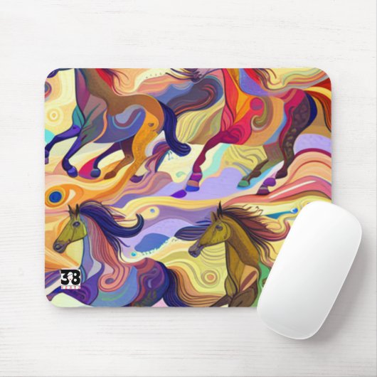 Wilde paarden muismat (Met muis)