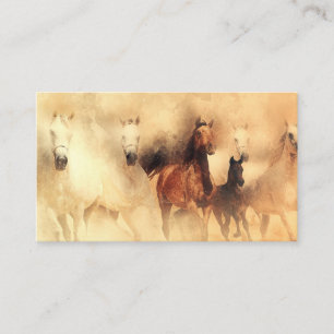 Wilde paarden Mustangs Visitekaartje