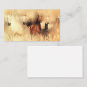 Wilde paarden Mustangs Visitekaartje (Voorkant / Achterkant)