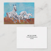 Wilde paarden notitiekaartje (Voorkant / Achterkant)