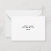 Wilde paarden notitiekaartje (Achterkant)