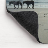 Wilde paarden op Assitique Island Muismat (Hoek)