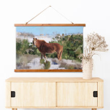 Wilde paarden op het eiland Assateague