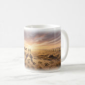 Wilde paarden op zonsondergang Prairie Memory Mok (Voorkant rechts)