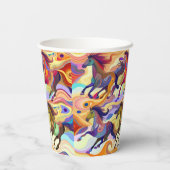 Wilde paarden papieren bekers (Achterkant)