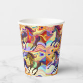 Wilde paarden papieren bekers (Voorkant)