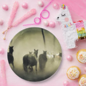 Wilde paarden papieren bordje (Feest)