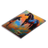 Wilde paarden *personaliseren* notitieboek (Linkerzijde)
