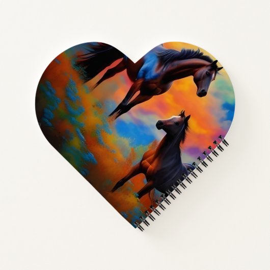 Wilde paarden *personaliseren* notitieboek (Achterkant)