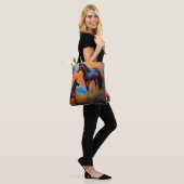 Wilde paarden *personaliseren* tote bag (Op model)