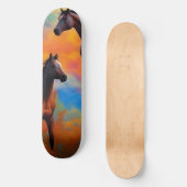 Wilde paarden persoonlijk skateboard (Voorkant)
