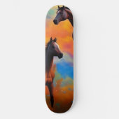 Wilde paarden persoonlijk skateboard (Voorkant)