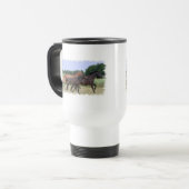 Wilde paarden Plastic reismog Reisbeker (Voorkant links)