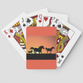 Wilde paarden pokerkaarten (Achterkant)