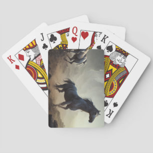 Wilde paarden pokerkaarten
