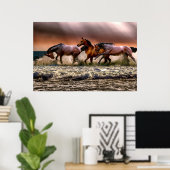 Wilde paarden poster (Thuiskantoor)