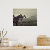 Wilde paarden poster (Keuken)
